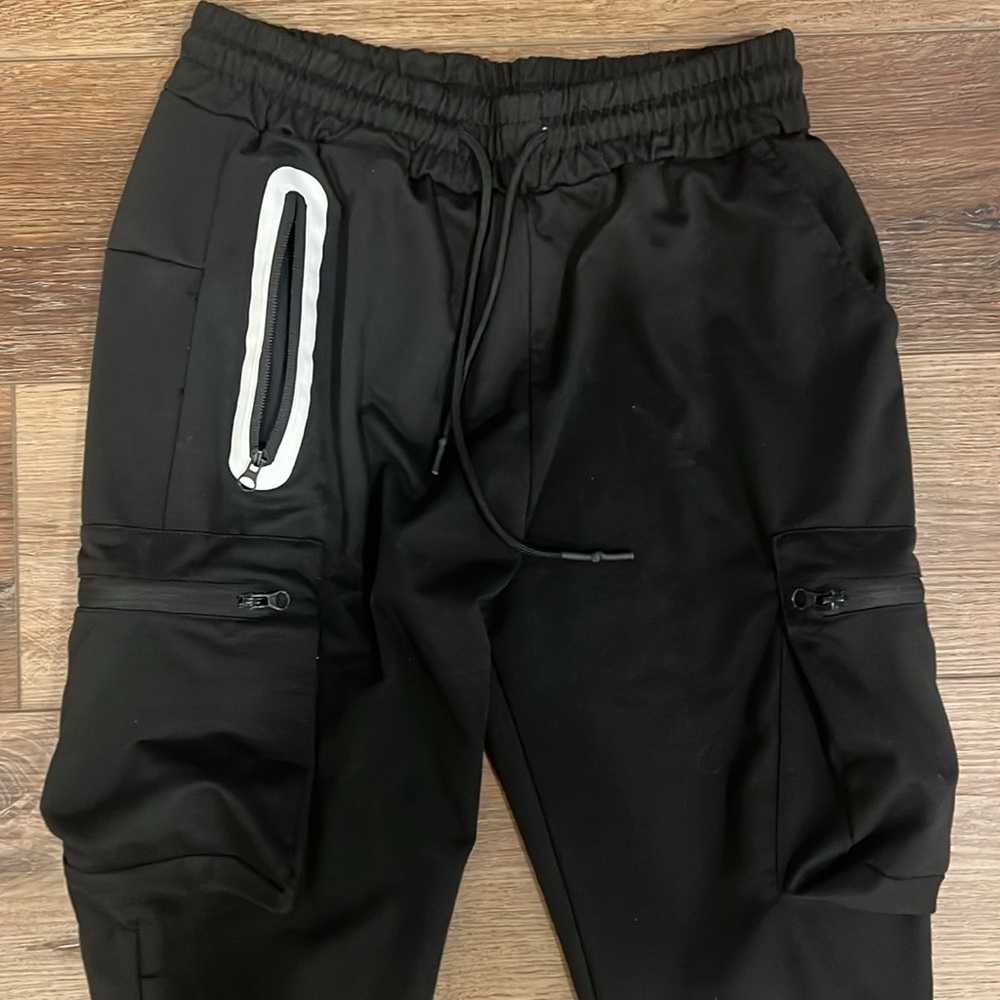 Men’s Asentials Black Joggers Large - Picture 3 of 4